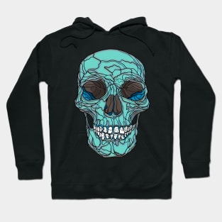 Mint green skull Hoodie